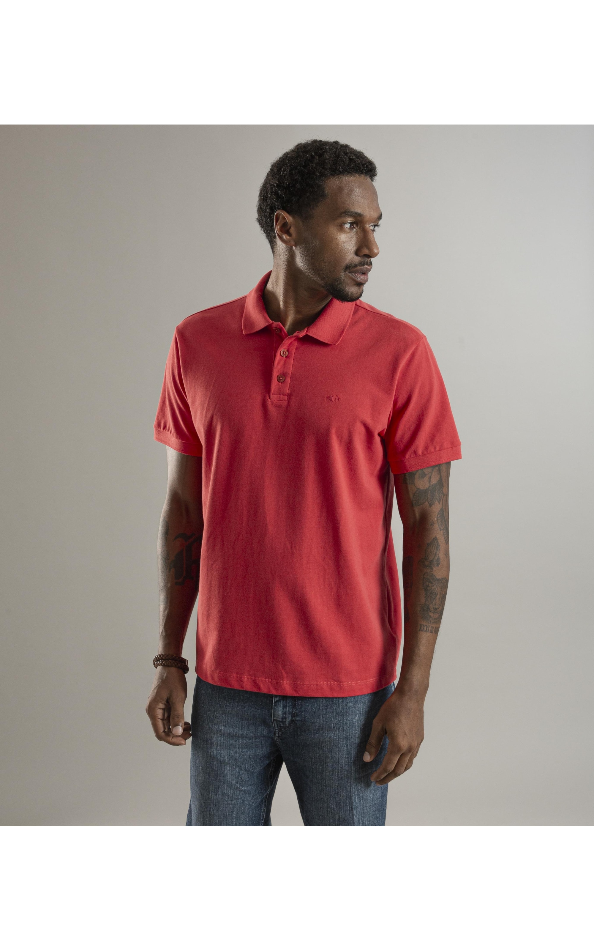 Polo Piquet Lisa Melancia