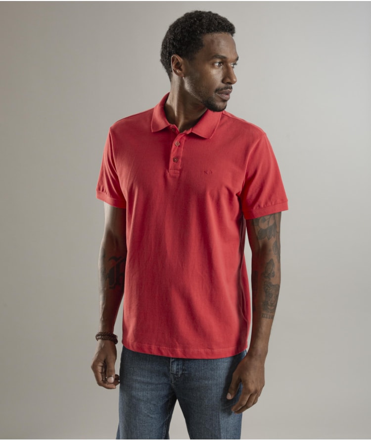 Polo Piquet Lisa Melancia