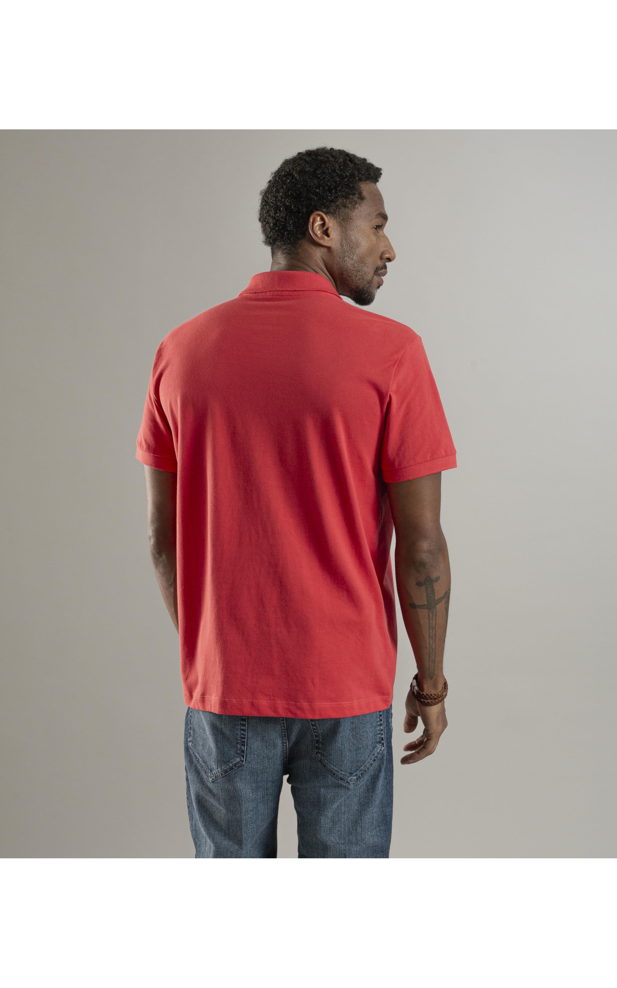 Polo Piquet Lisa Melancia