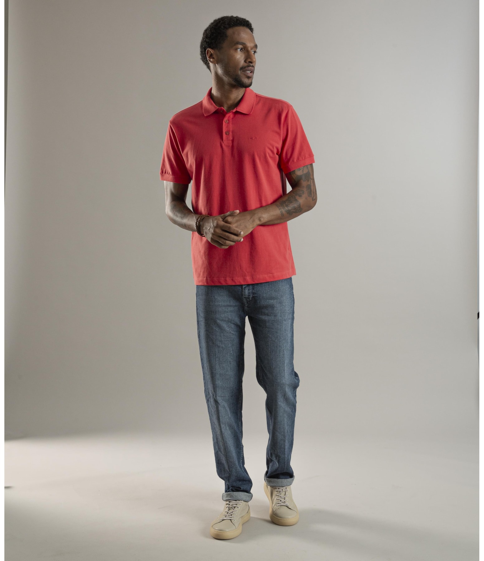 Polo Piquet Lisa Melancia