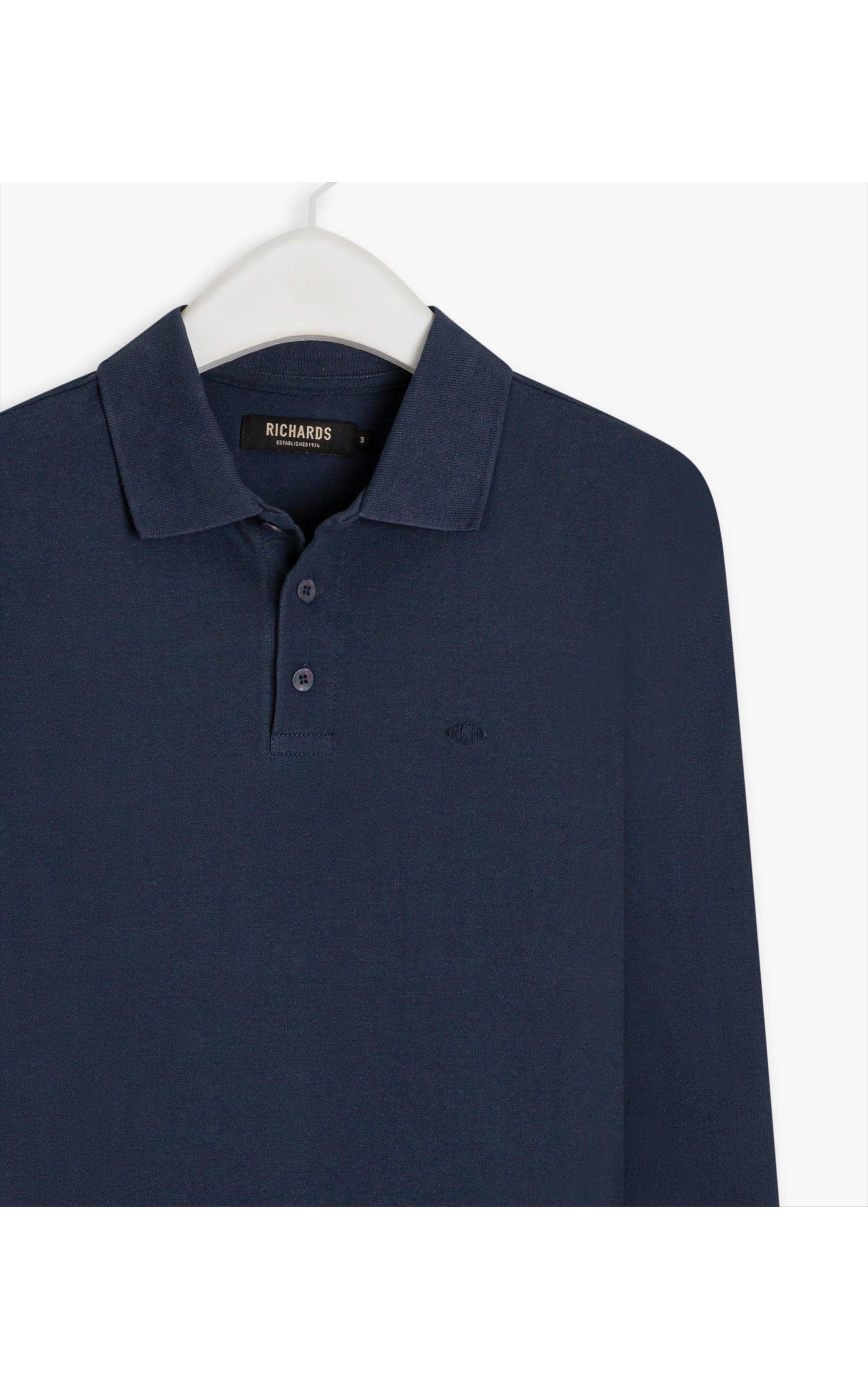 Polo Piquet Lisa Ml Dark Navy