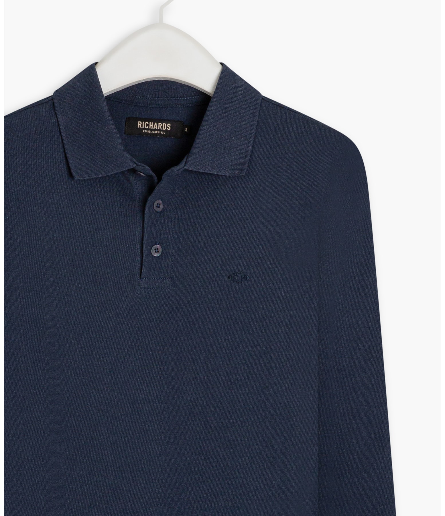 Polo Piquet Lisa Ml Dark Navy