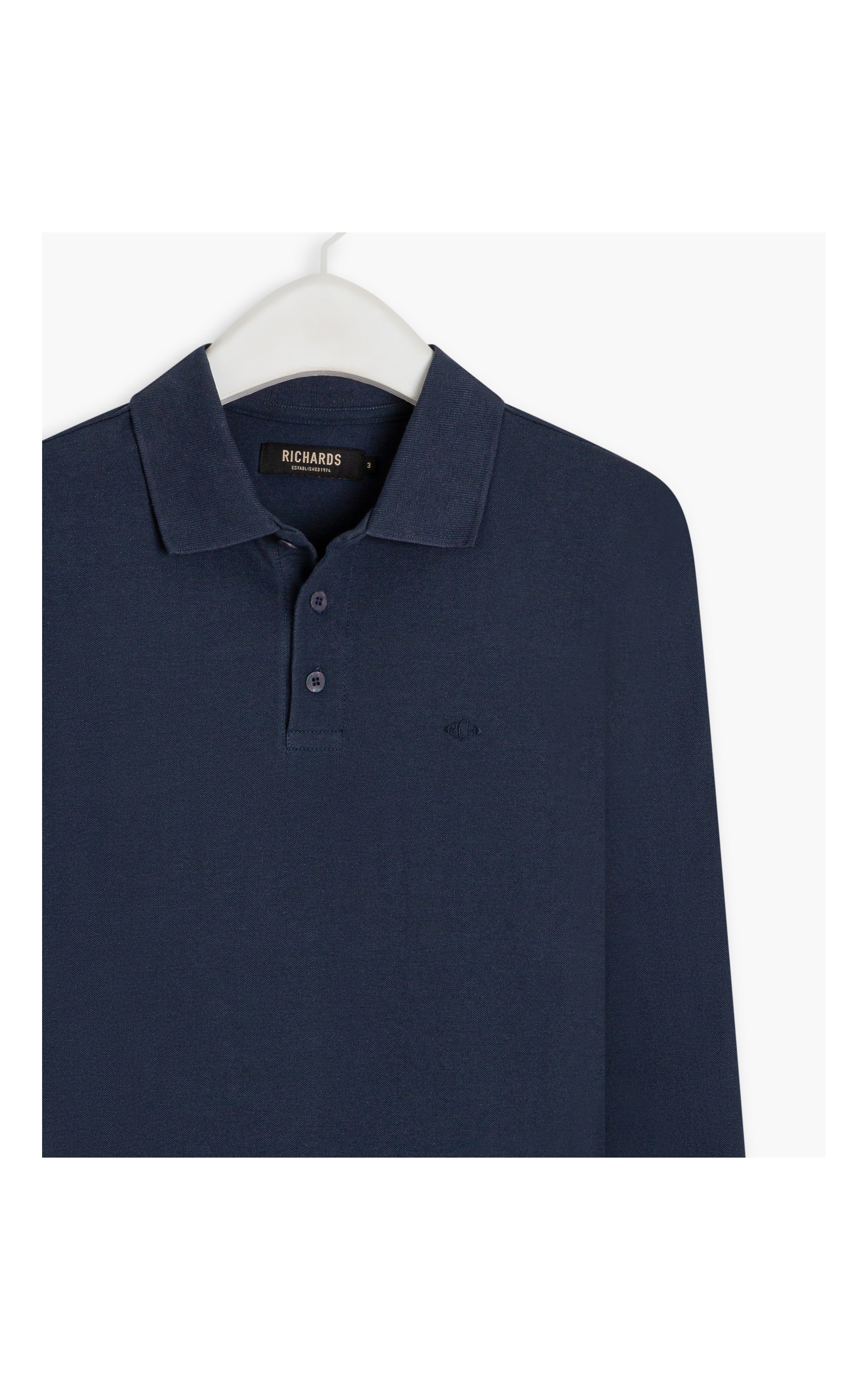 Polo Piquet Lisa Ml Dark Navy