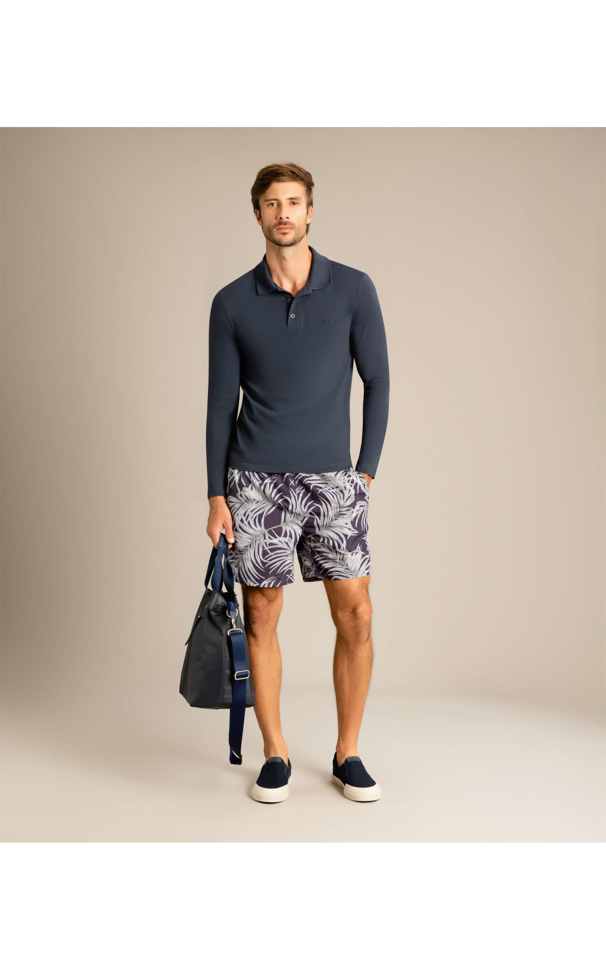 Polo Piquet Lisa Ml Dark Navy