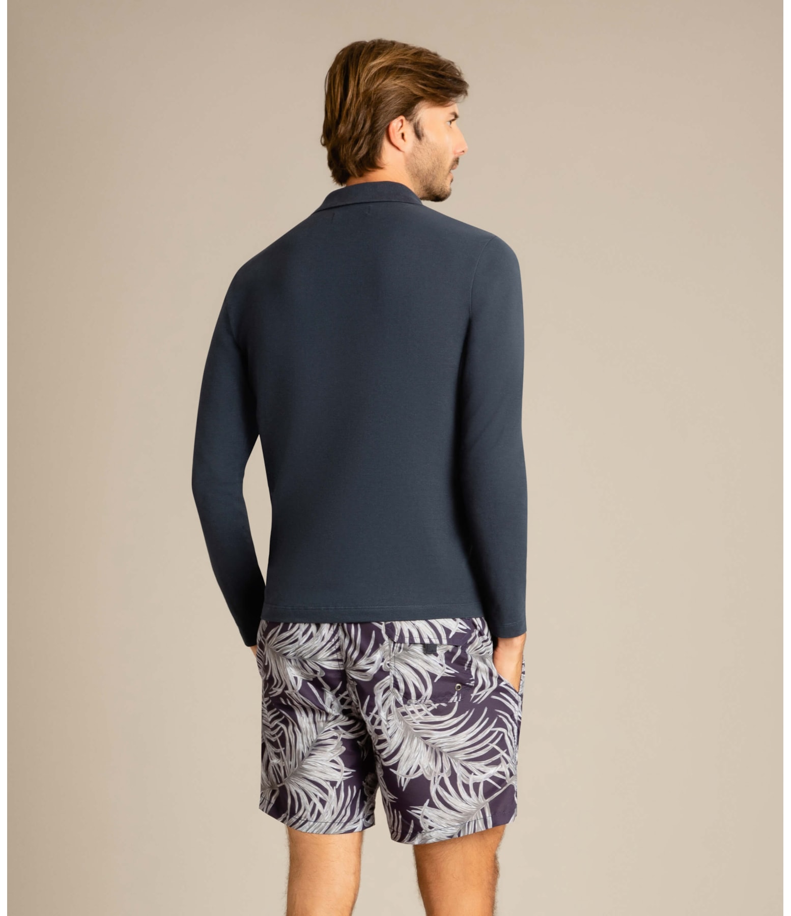 Polo Piquet Lisa Ml Dark Navy