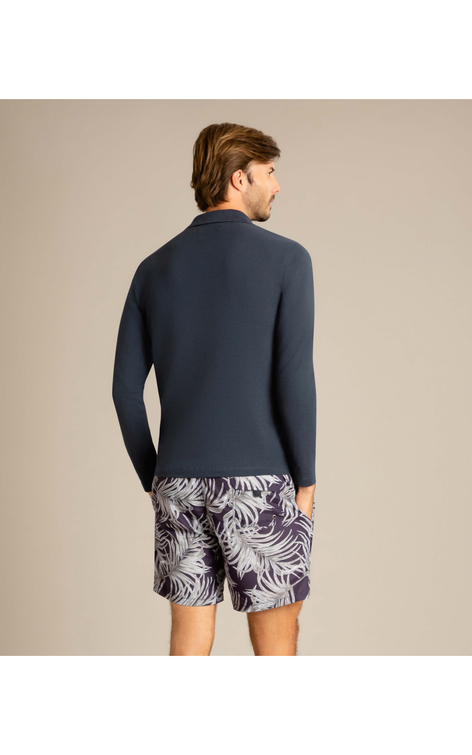 Polo Piquet Lisa Ml Dark Navy