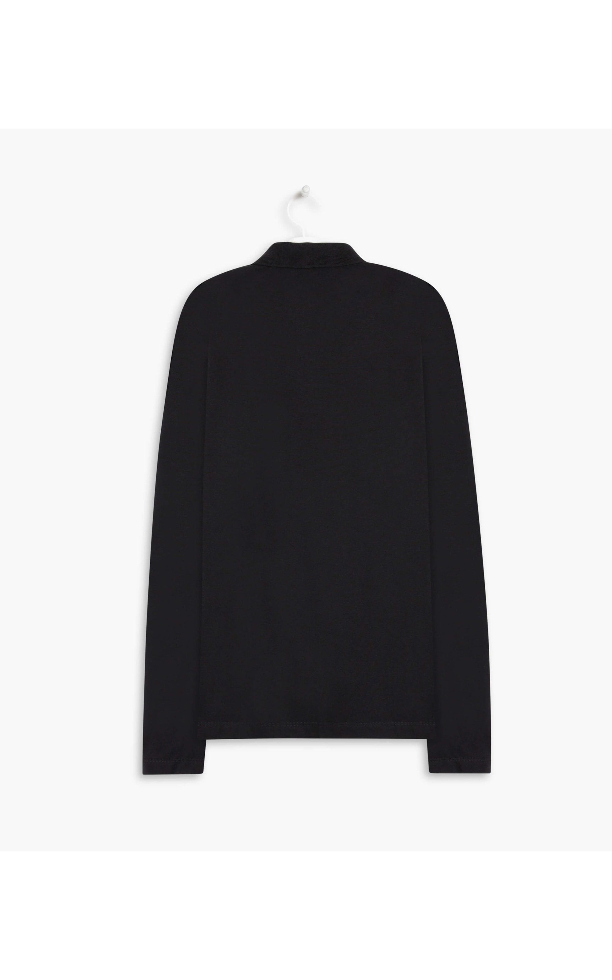 Polo Piquet Lisa Ml Preto