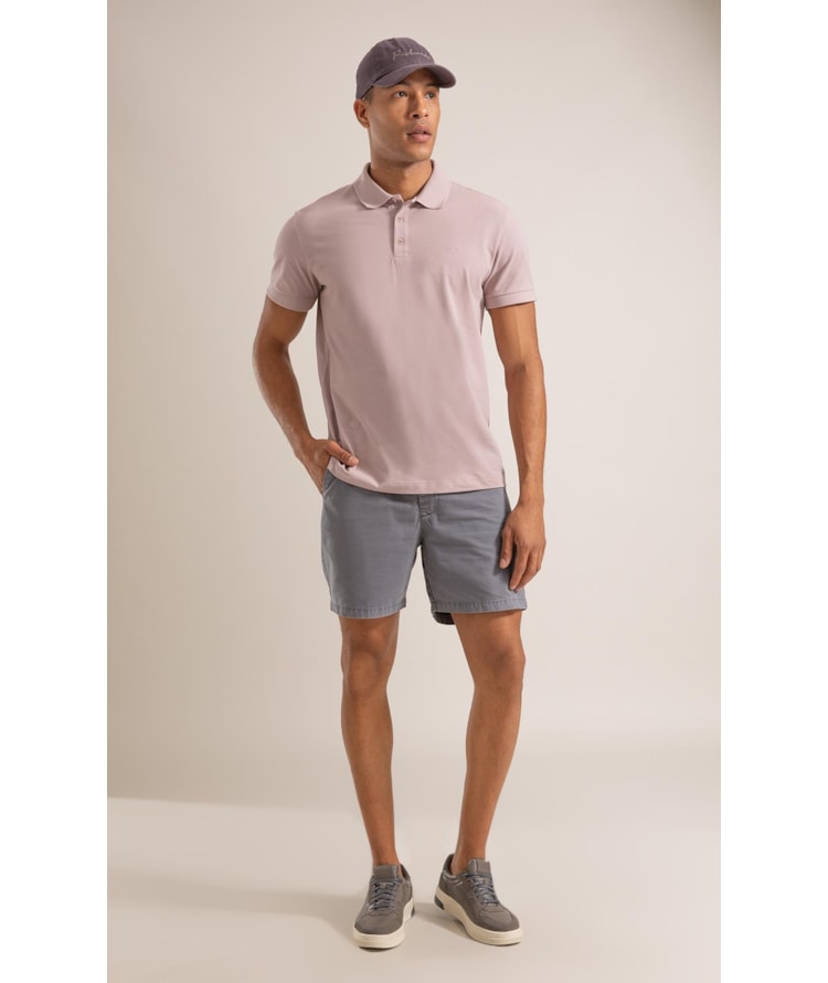 Polo Piquet Lisa Purple Gray