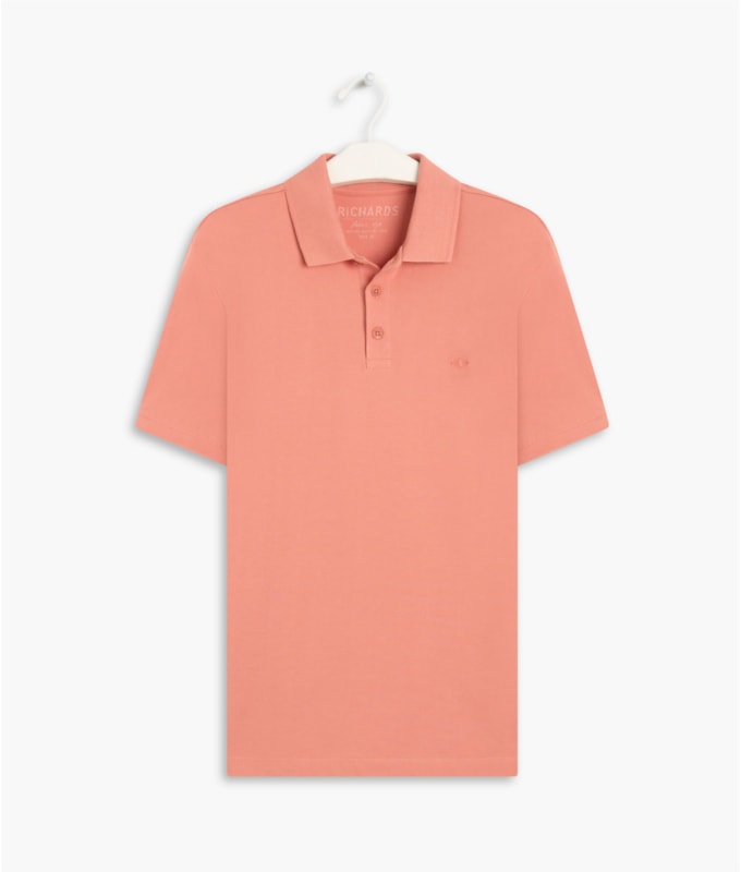 Polo Piquet Lisa Rosa