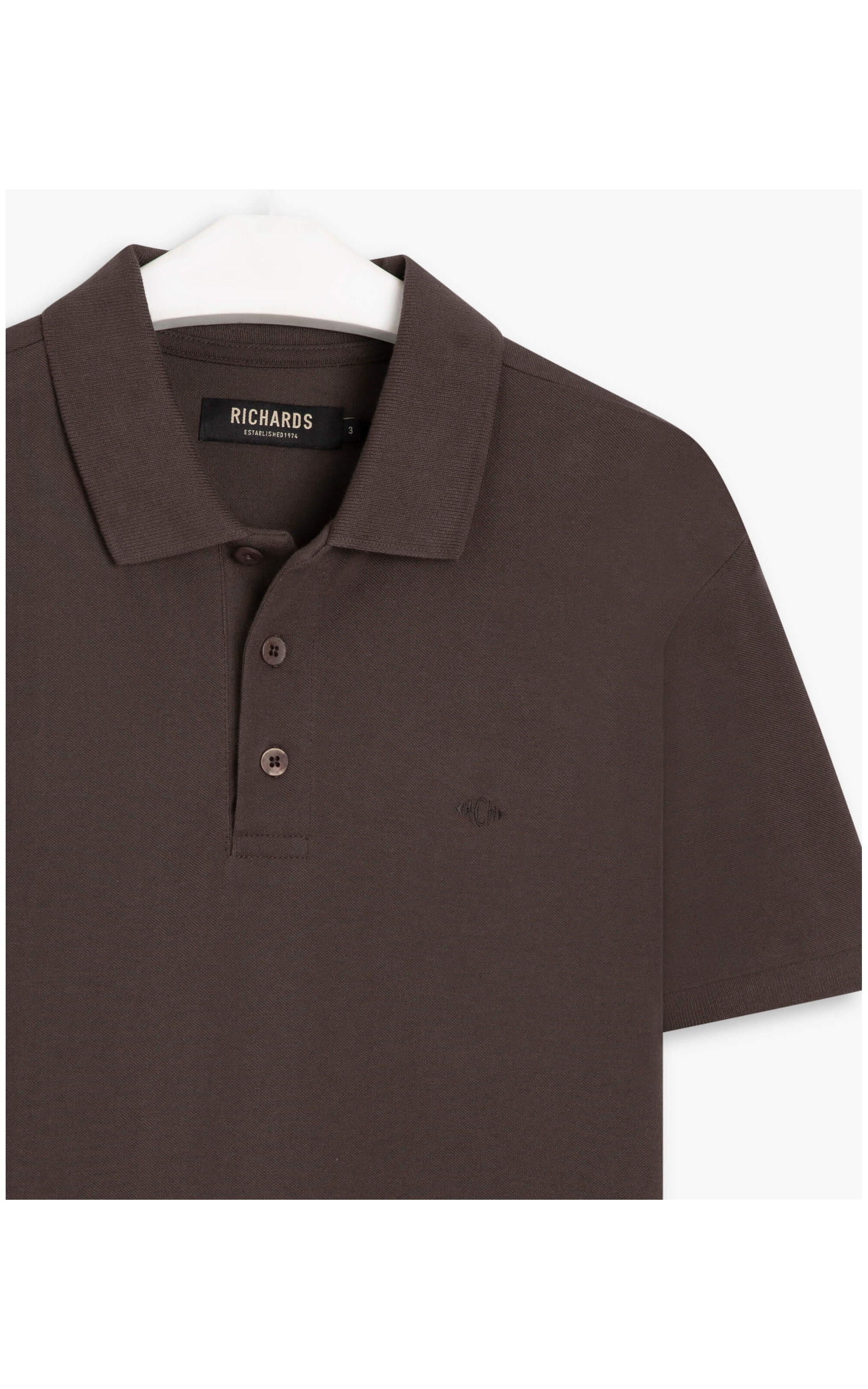 Polo Piquet Lisa Tabaco