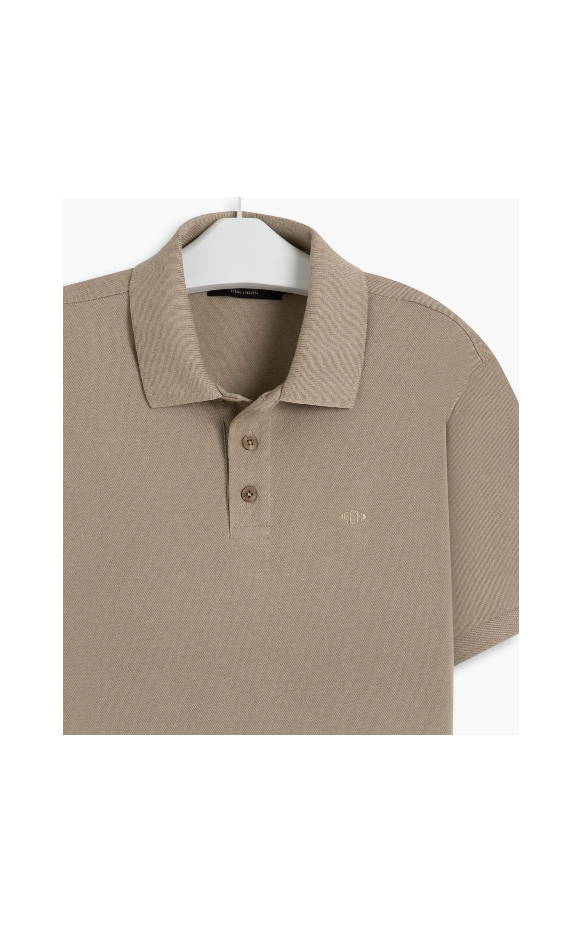 Polo Piquet Lisa Tabaco