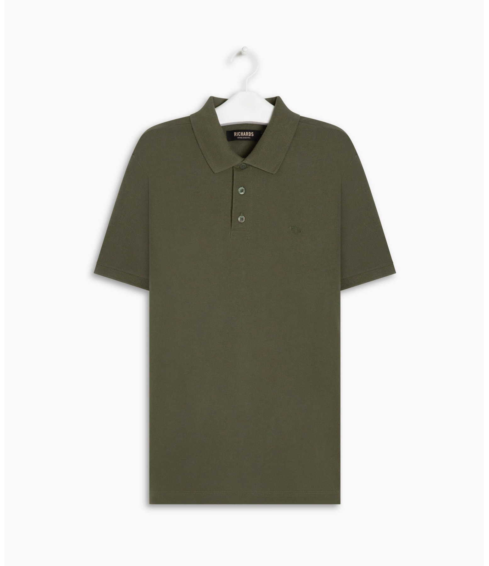 Polo Piquet Lisa Verde Army