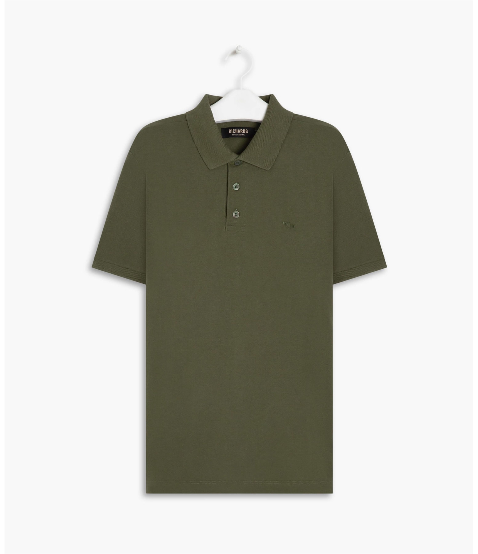 Polo Piquet Lisa Verde Army