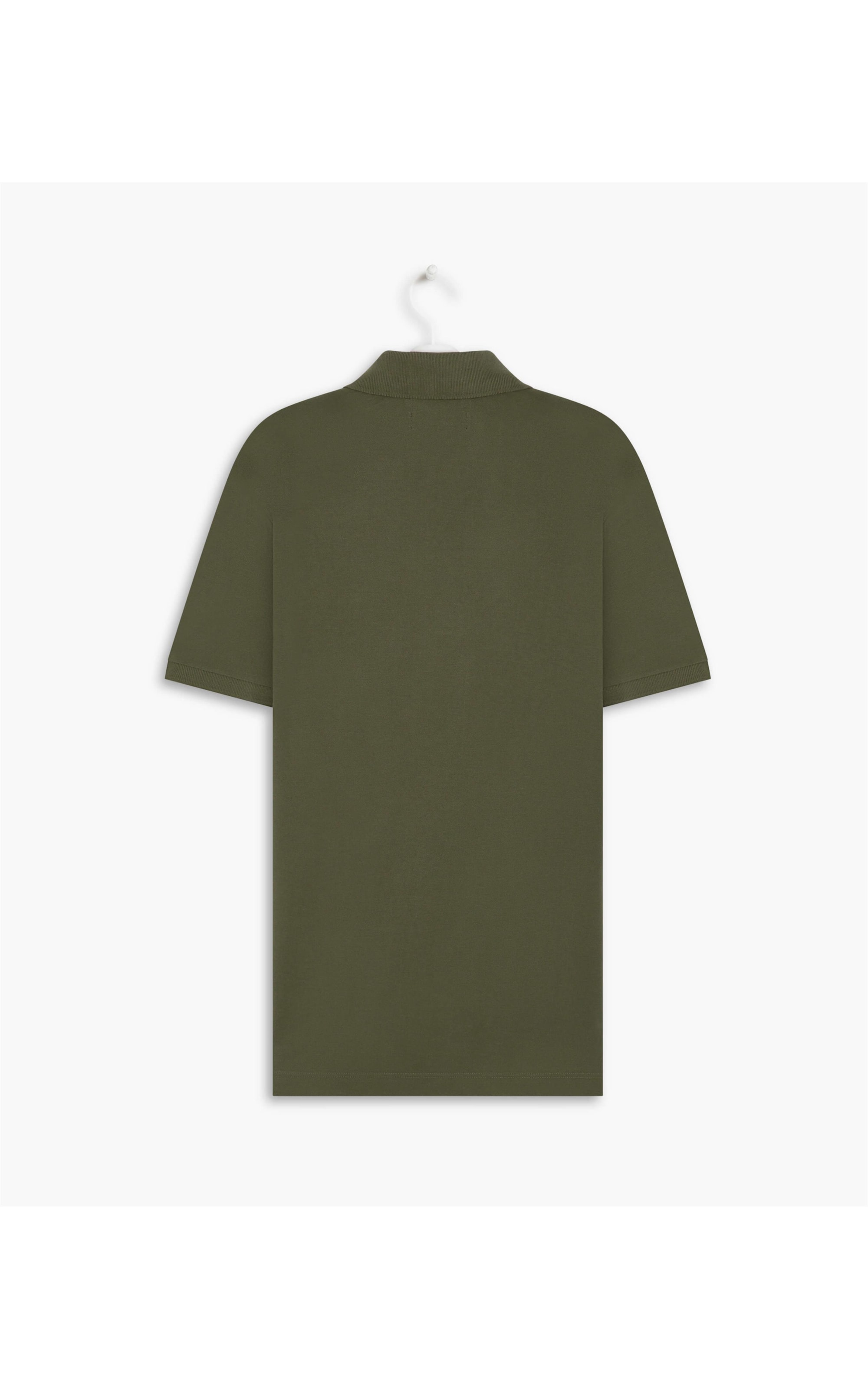 Polo Piquet Lisa Verde Army