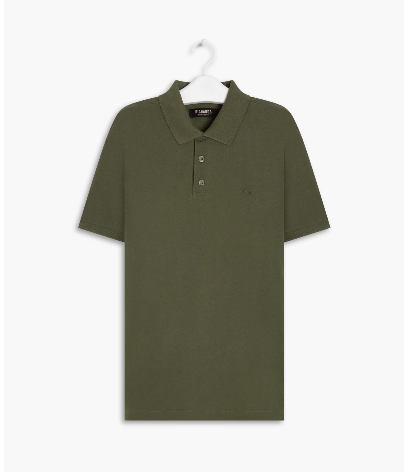 Polo Piquet Lisa Verde Army