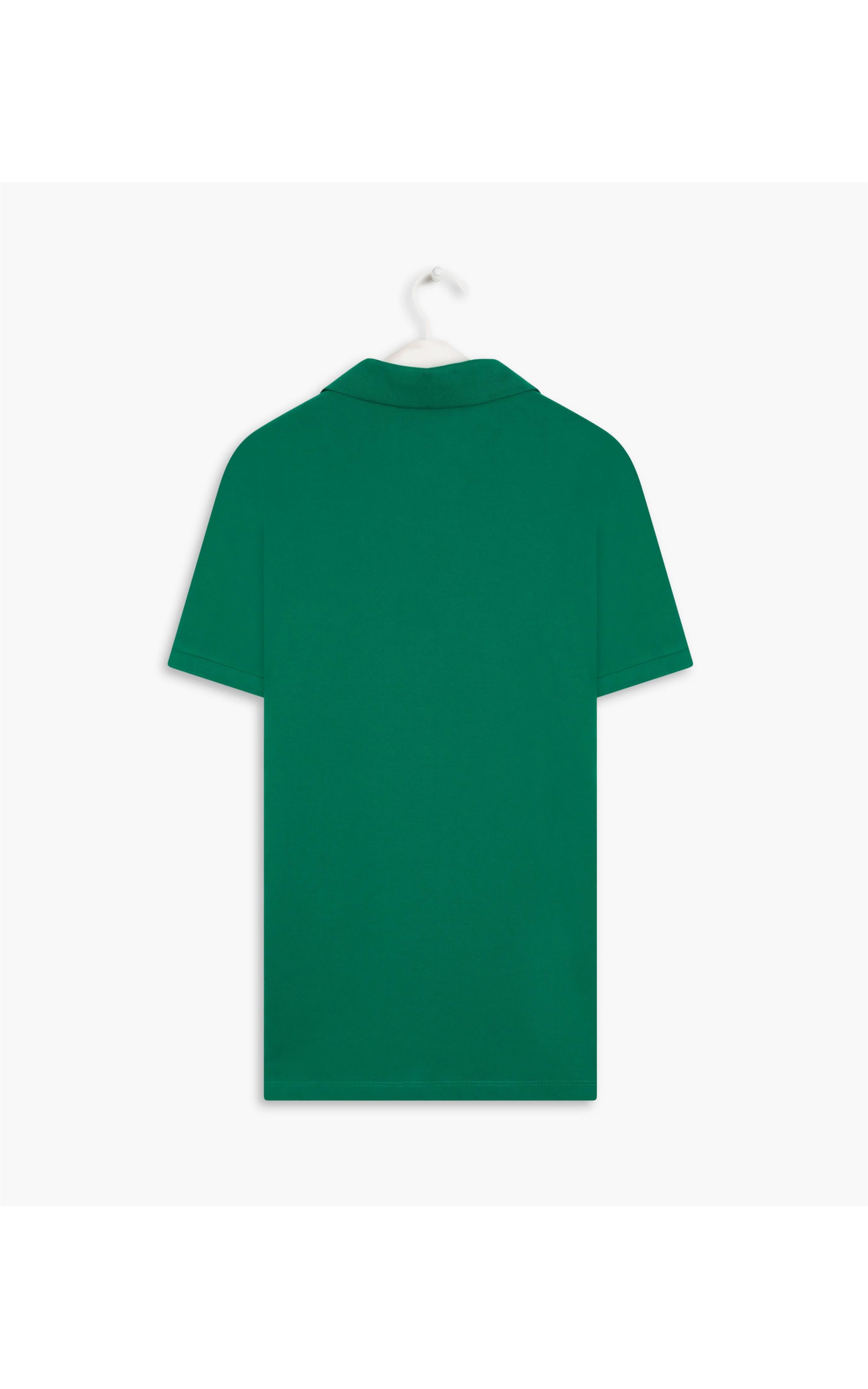 Polo Piquet Lisa Verde Bandeira