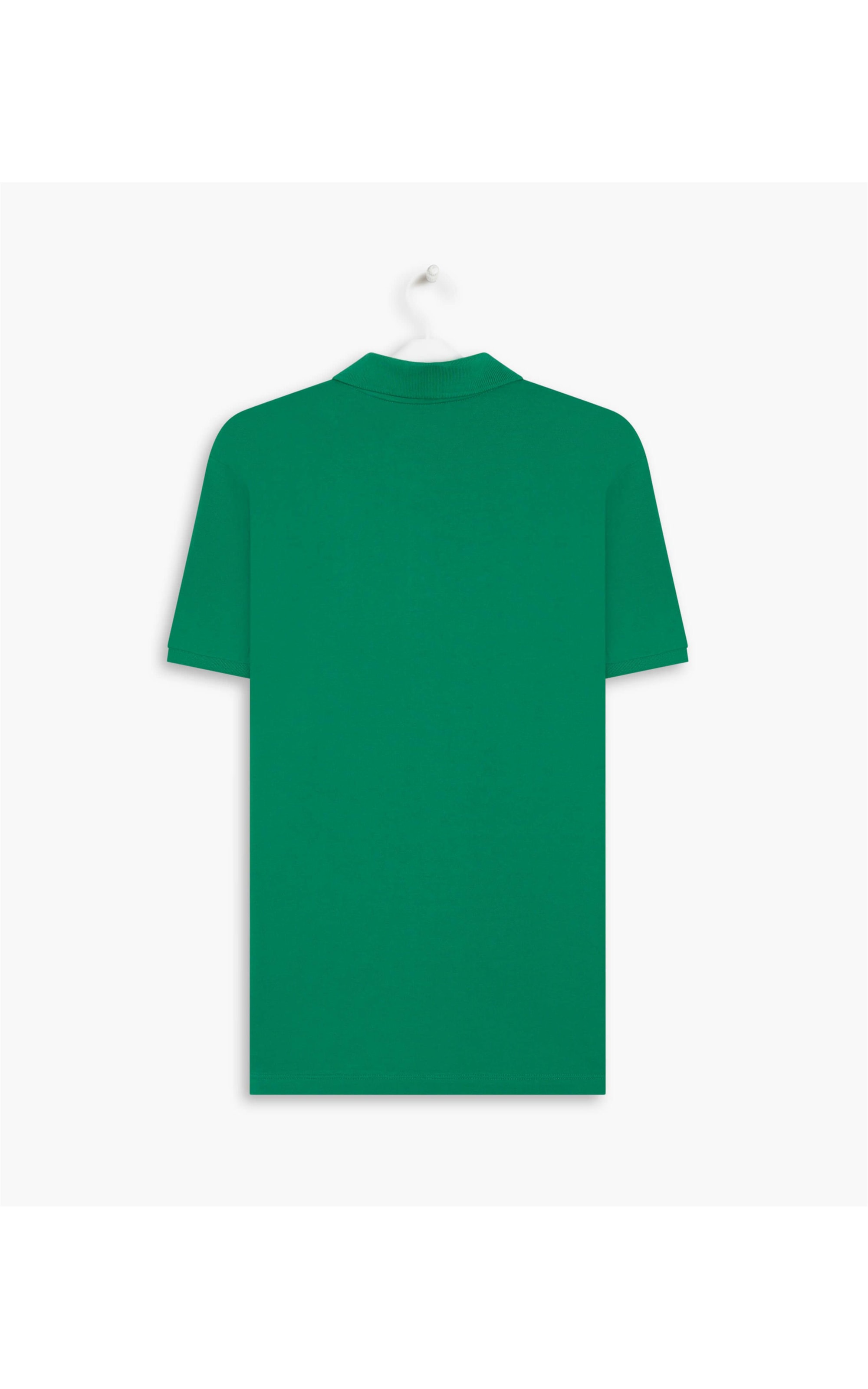 Polo Piquet Lisa Verde Bandeira