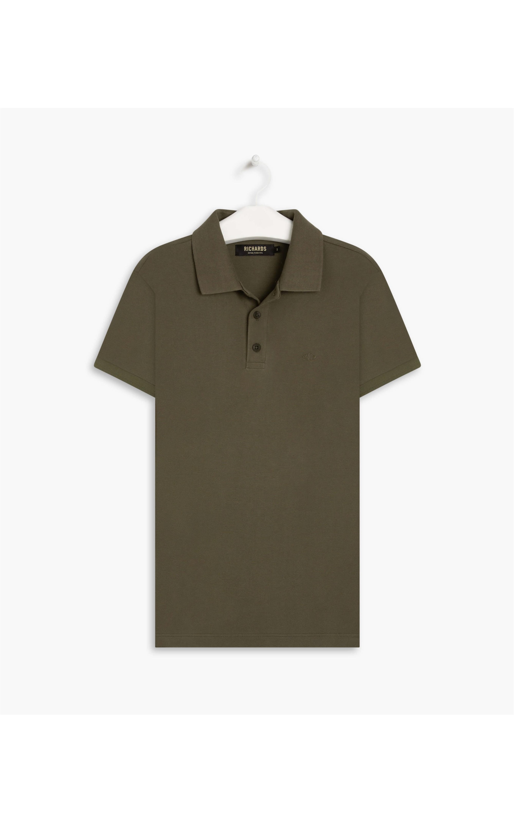 Polo Piquet Lisa Verde Militar