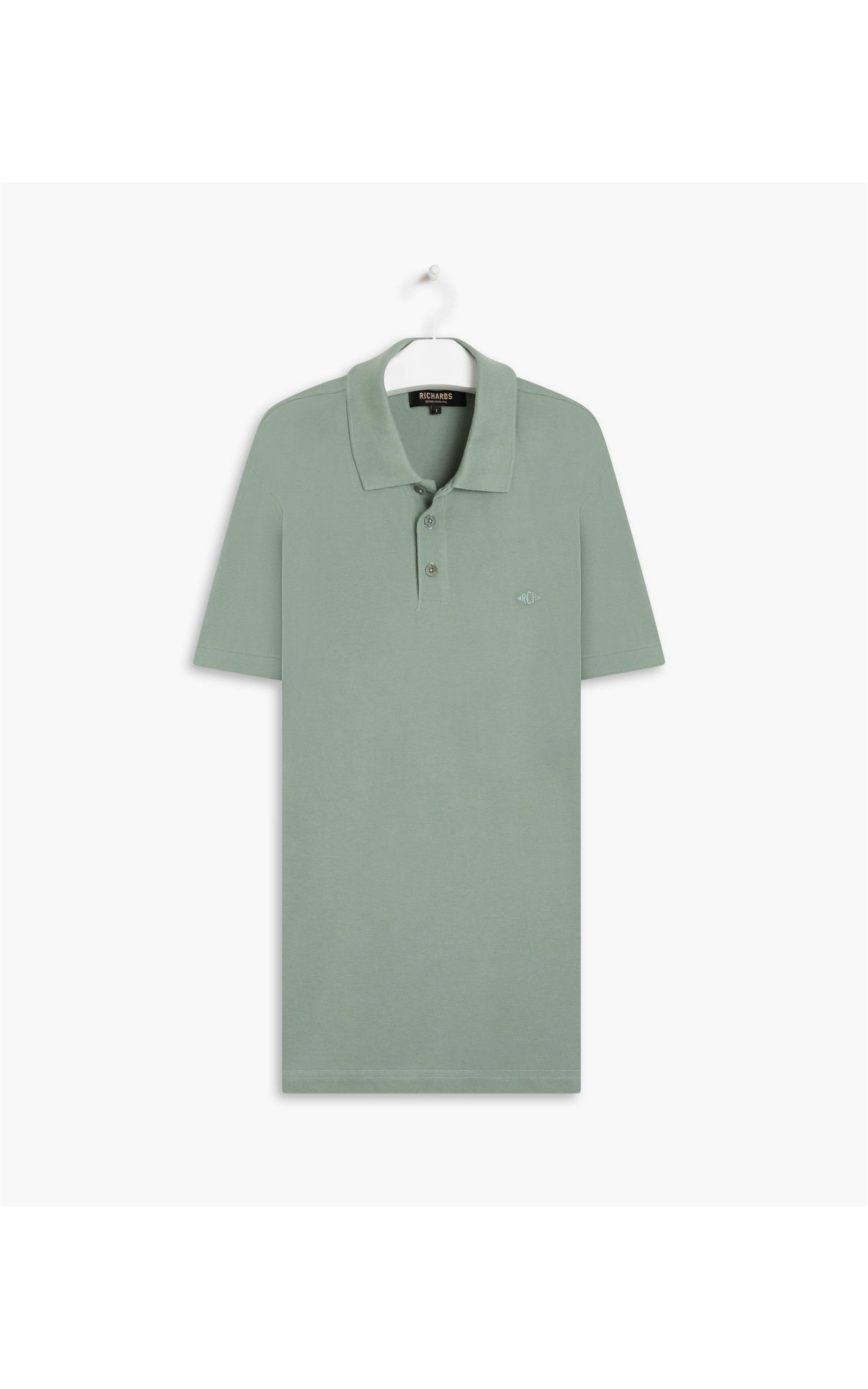 Polo Piquet Lisa Verde Oliva