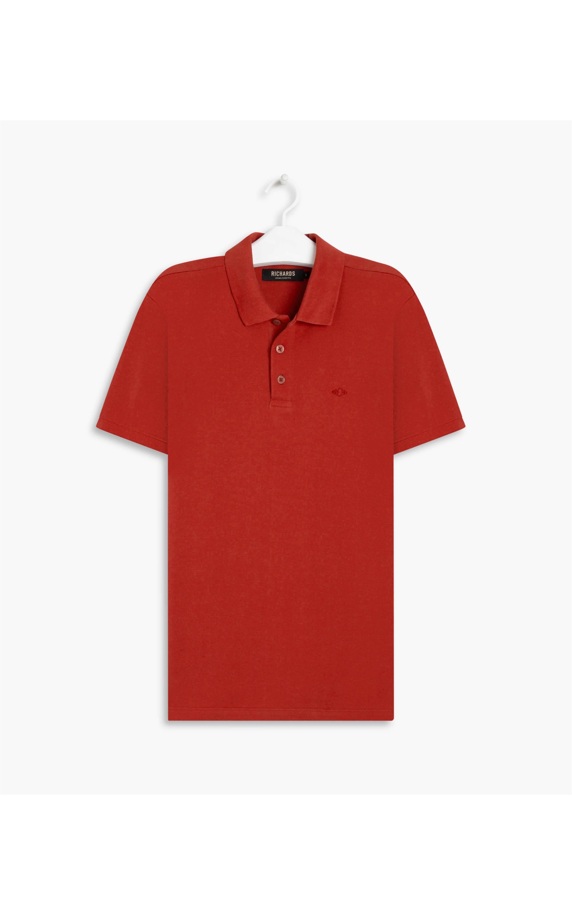 Polo Piquet Lisa Vermelho