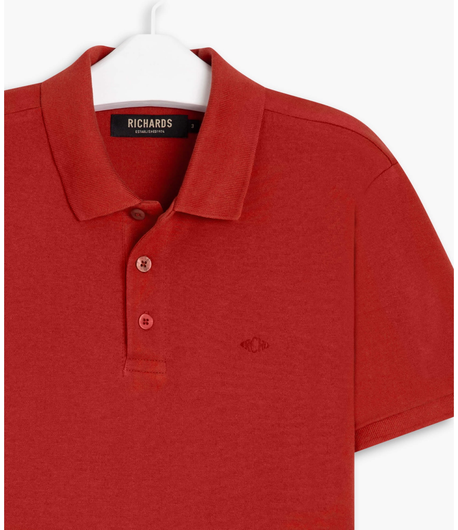 Polo Piquet Lisa Vermelho
