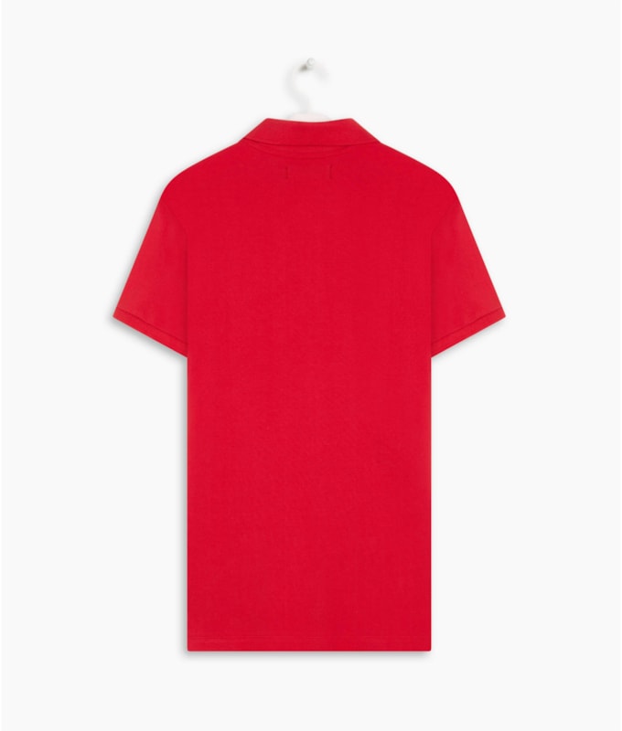 Polo Piquet Lisa Vermelho