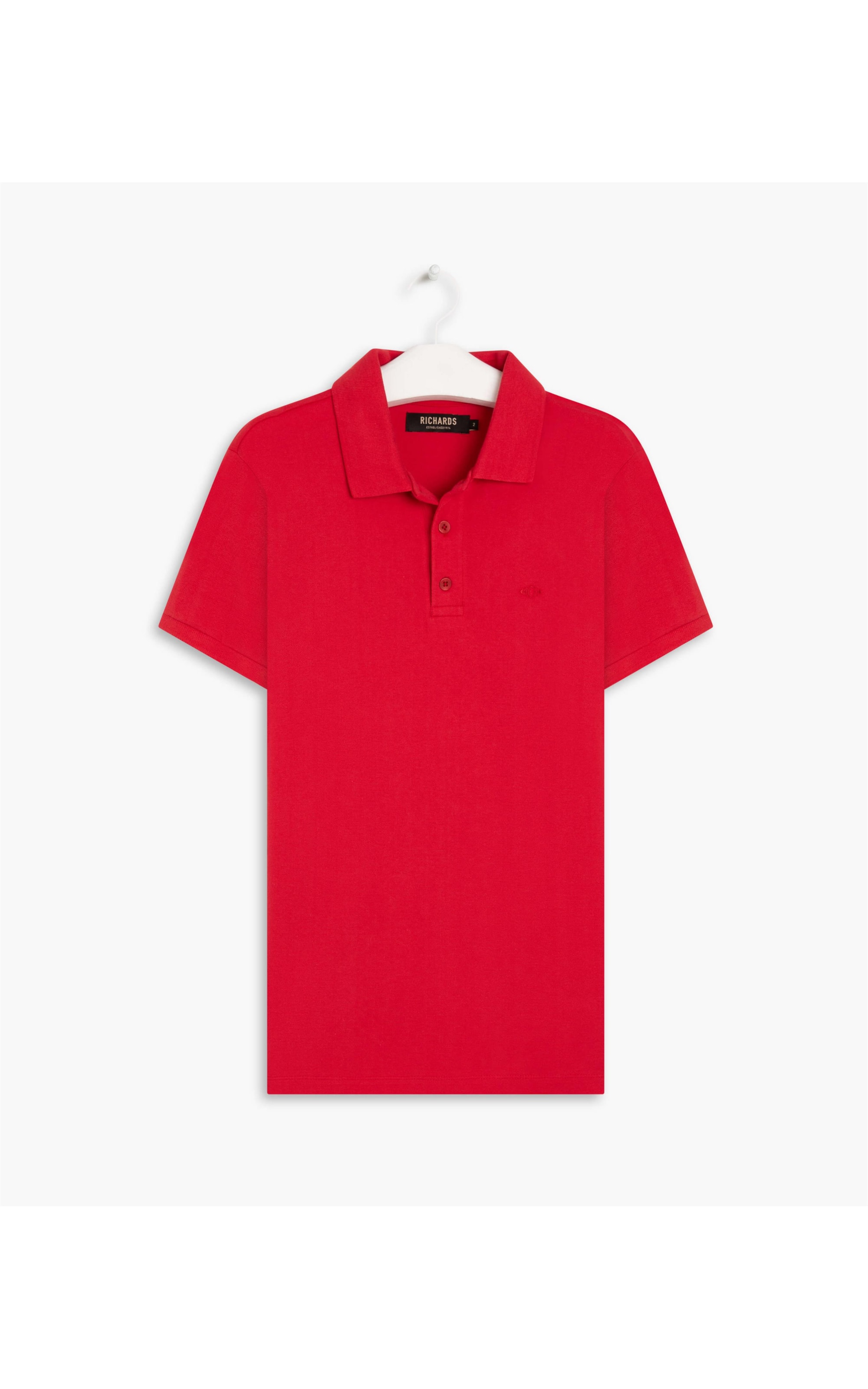 Polo Piquet Lisa Vermelho