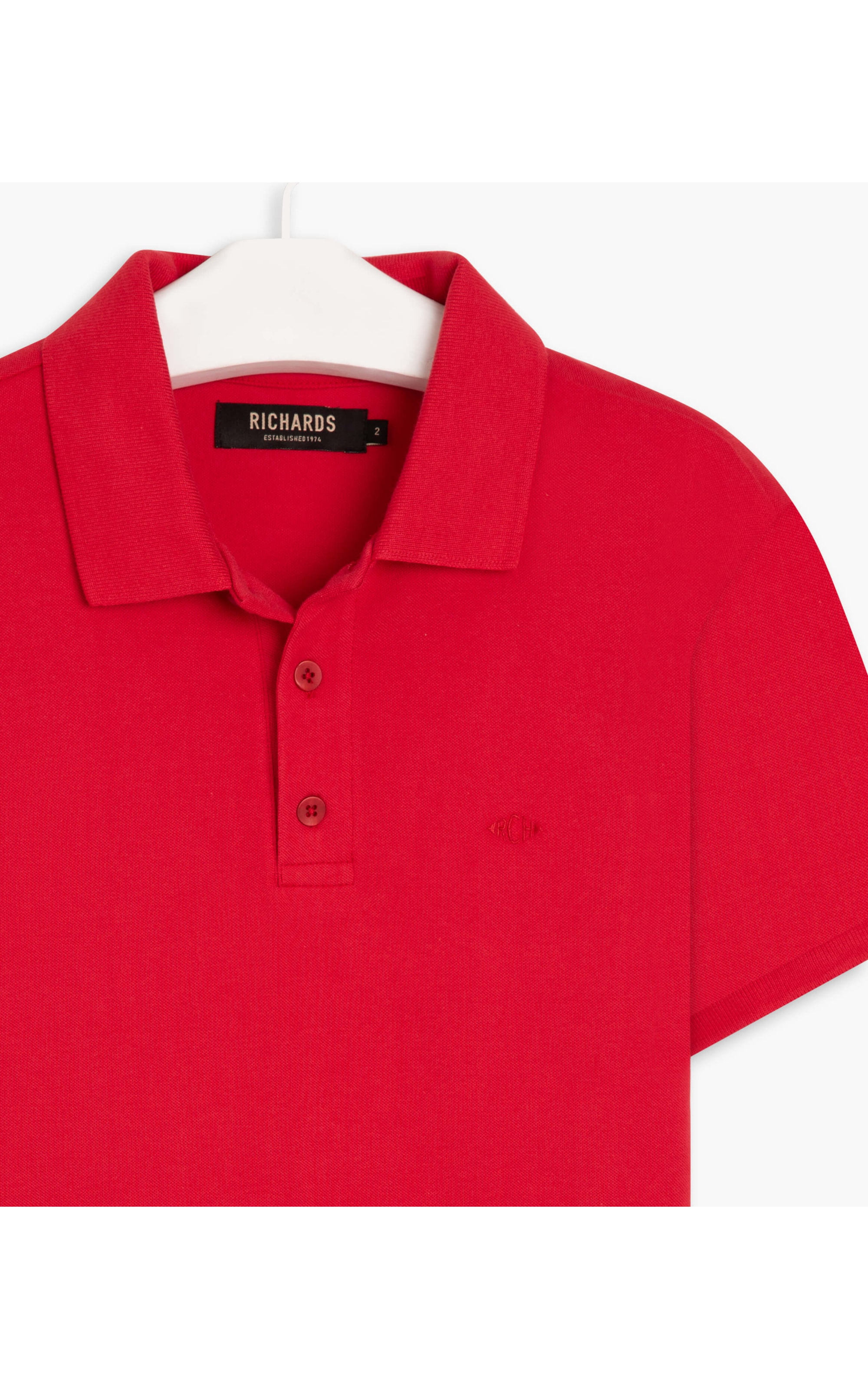 Polo Piquet Lisa Vermelho