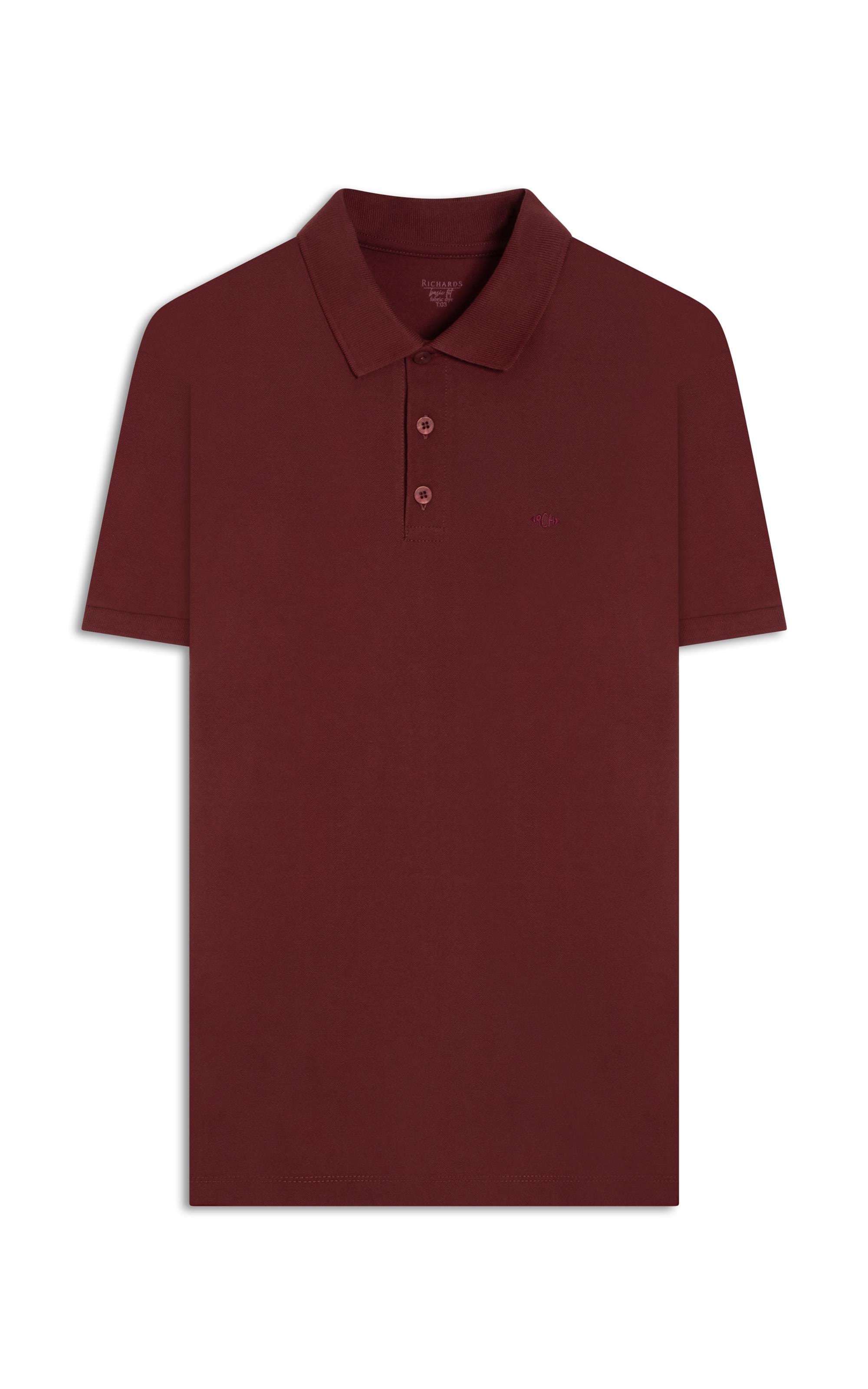 Polo Piquet Lisa Vinho