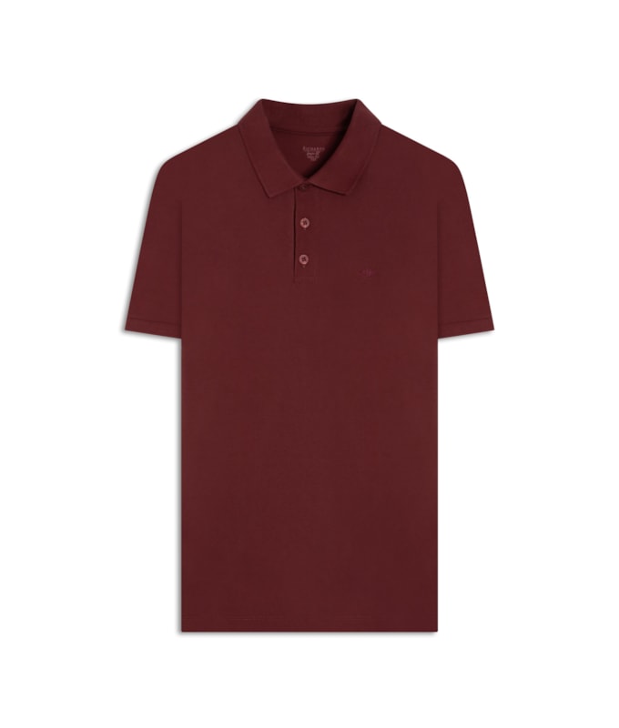 Polo Piquet Lisa Vinho