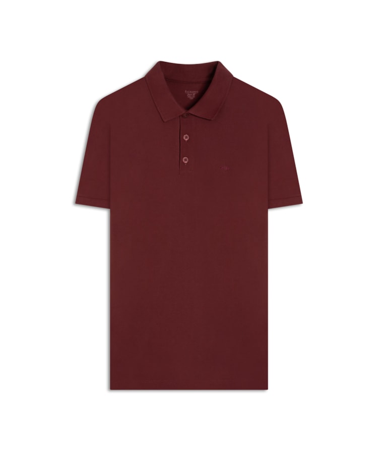 Polo Piquet Lisa Vinho
