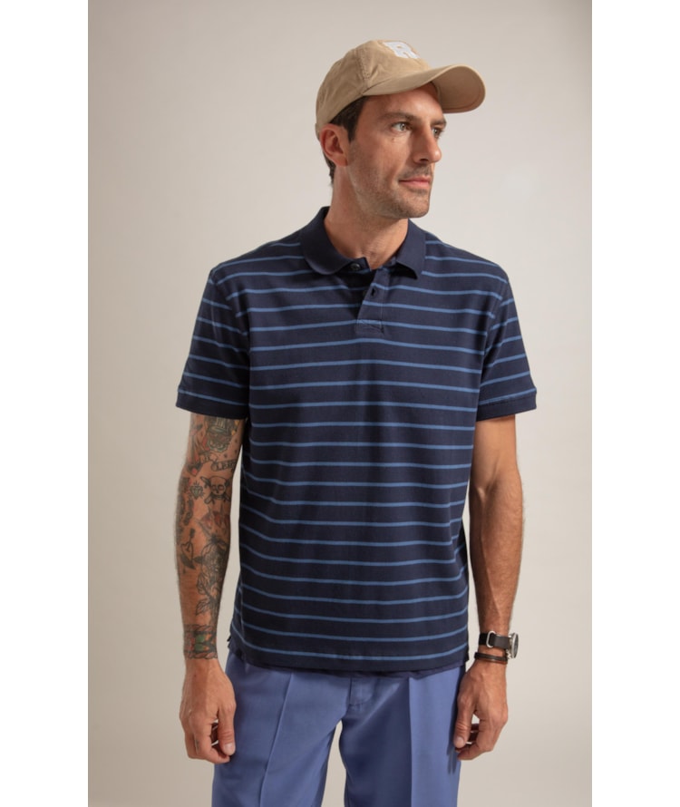 Polo Piquet Listrado Mc Marinho
