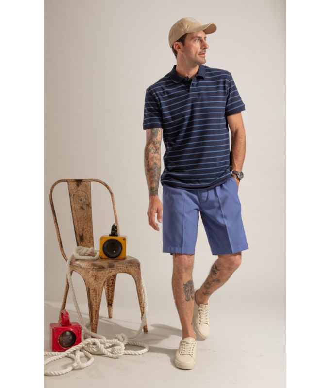 Polo Piquet Listrado Mc Marinho