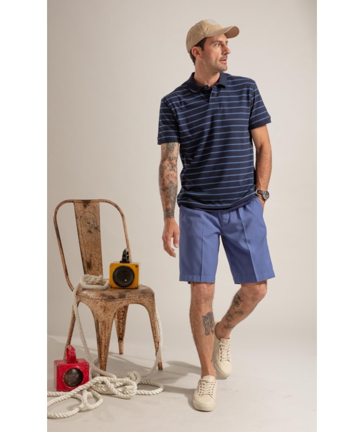 Polo Piquet Listrado Mc Marinho