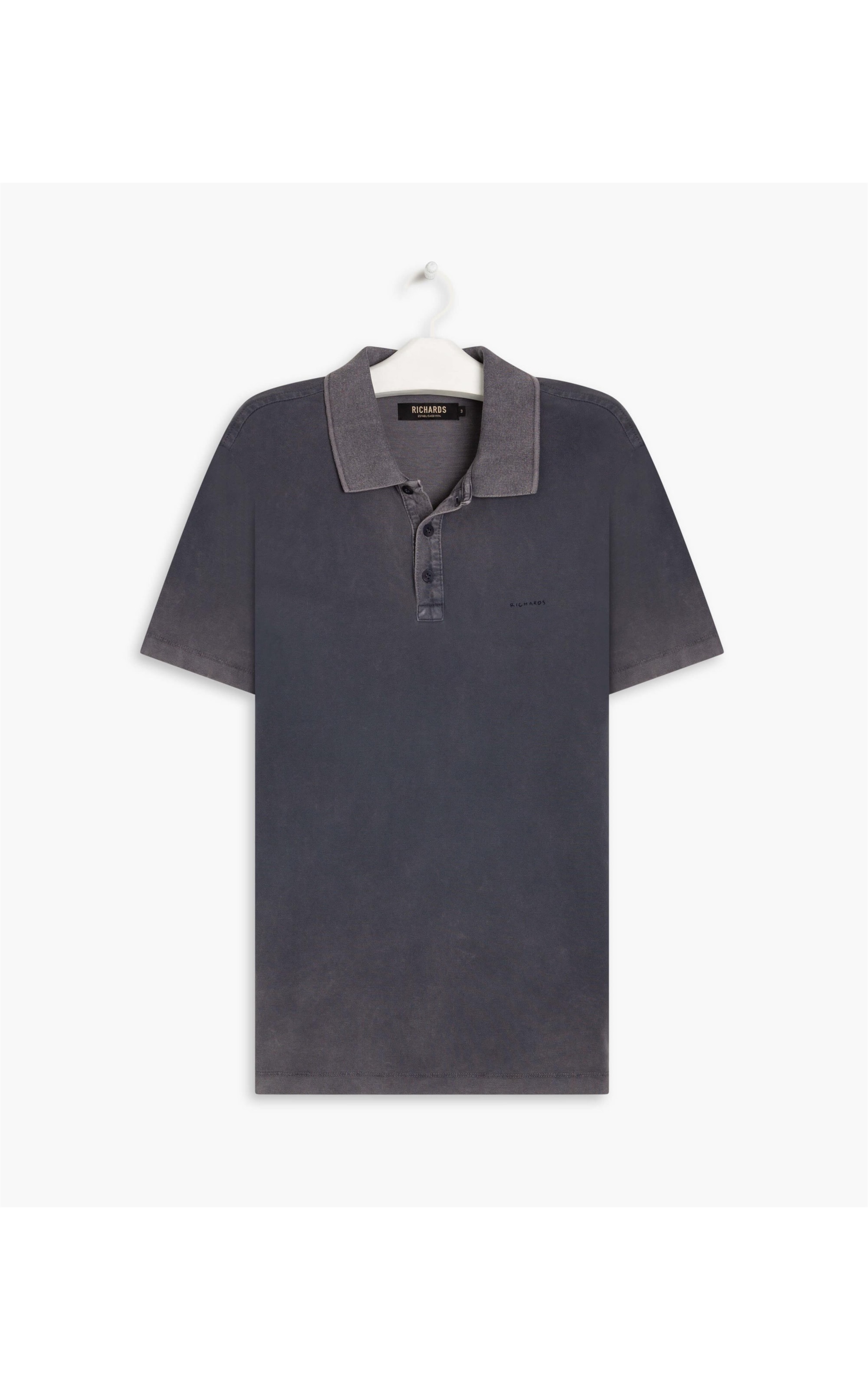 Polo Piquet Marble Avesso Grafite