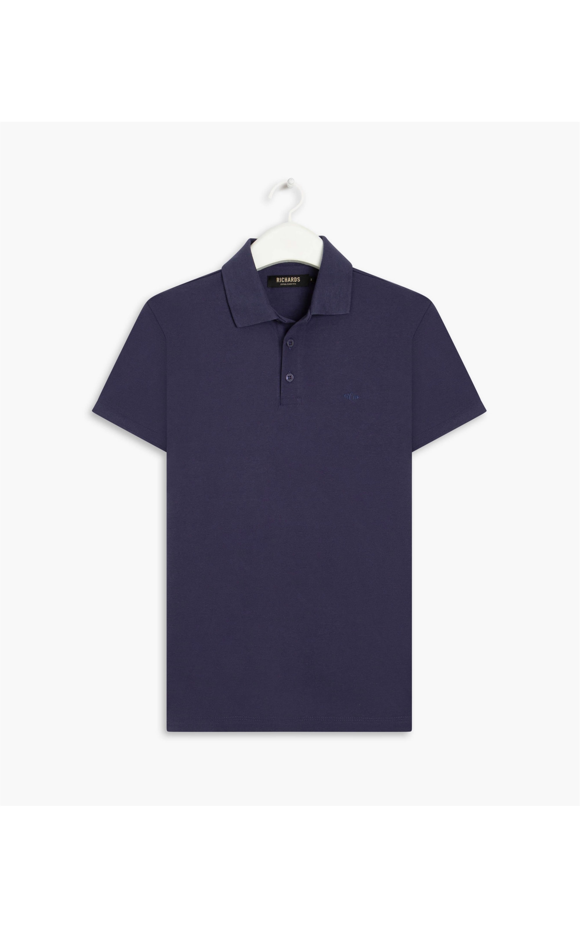 Polo Piquet Mescla Básica m Dark Navy Mescla