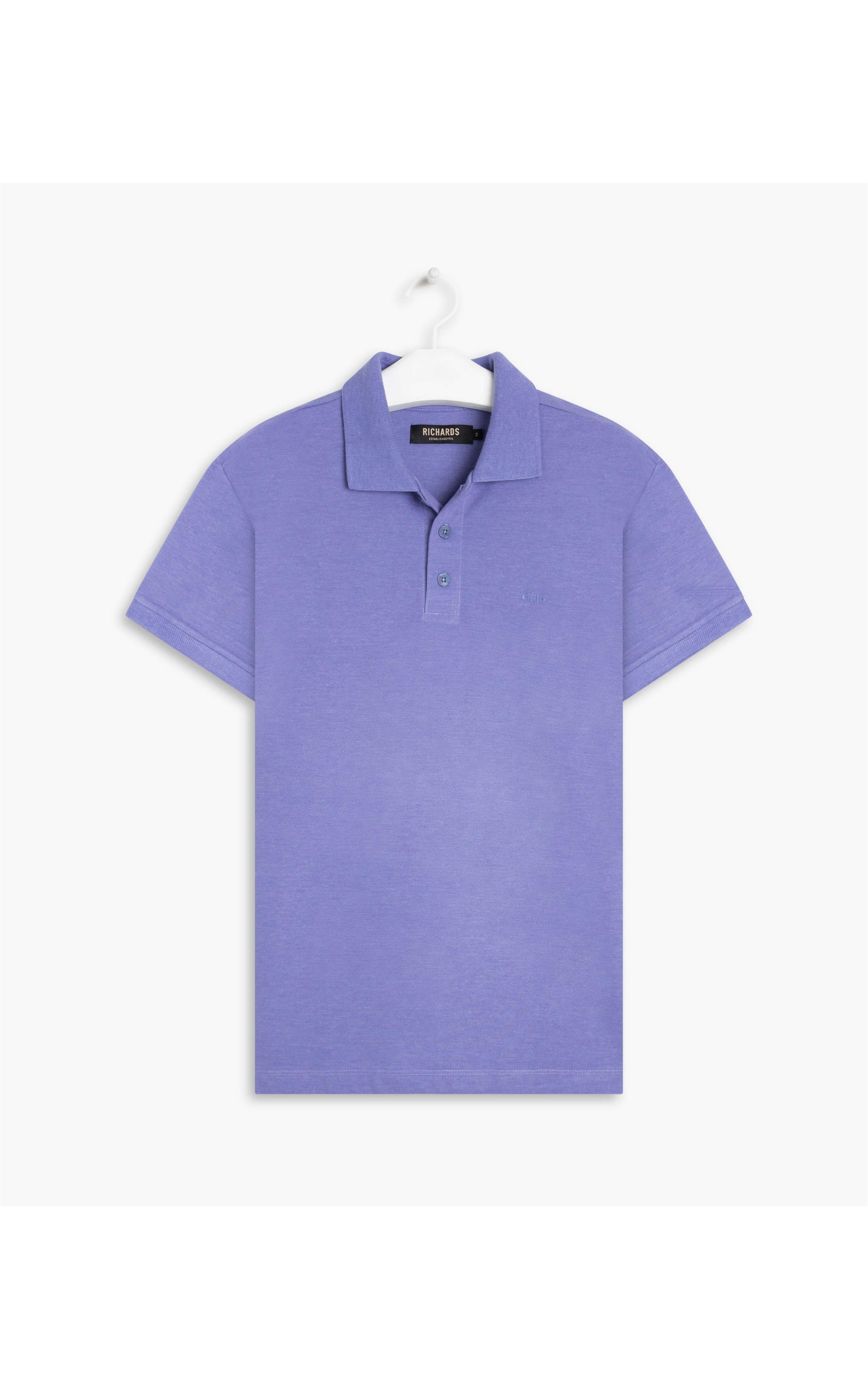 Polo Piquet Mescla Básica Mc Azul Mescla