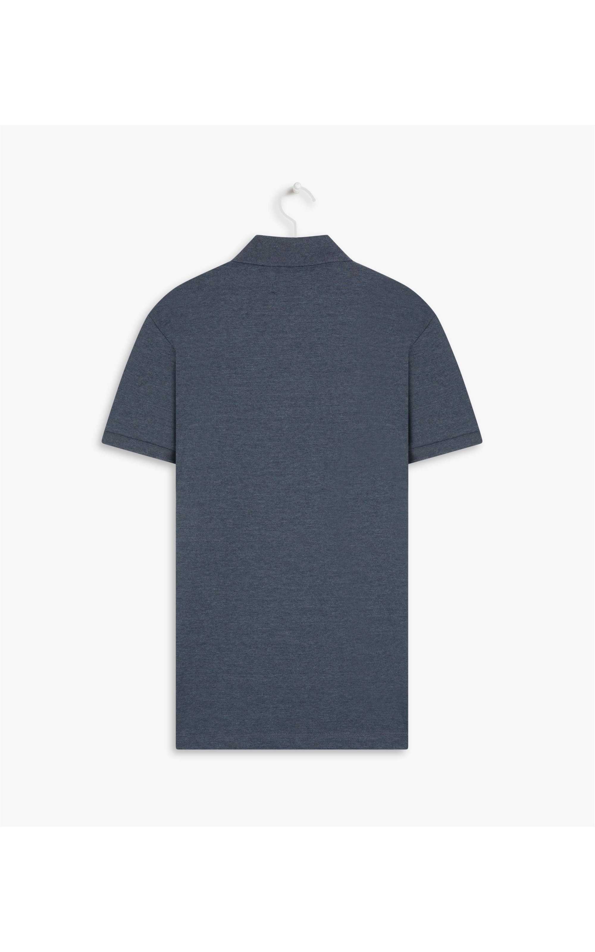 Polo Piquet Mescla Básica Mc Dark Navy Mescla