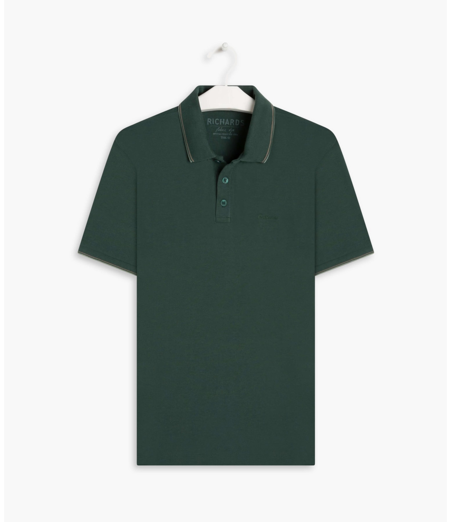 Polo Piquet Mescla Com Friso Triplo Bottle Mescla
