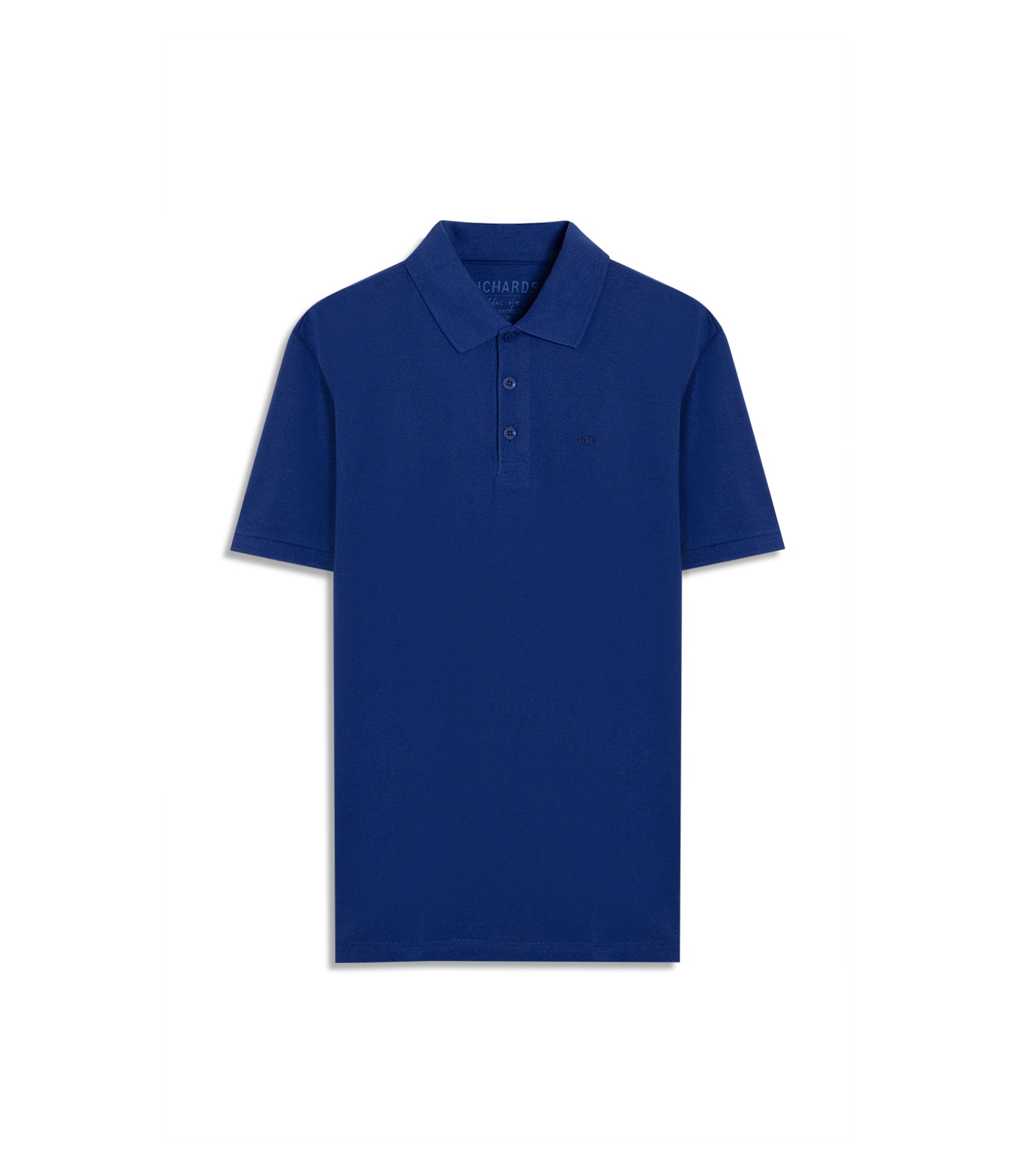 Polo Piquet Mescla Lisa Mc Azul Bic Mescla