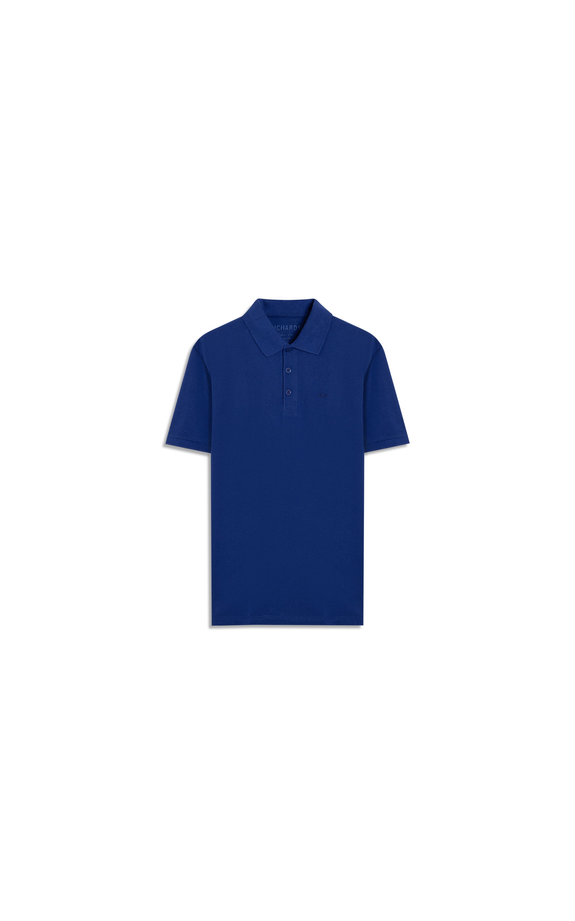 Polo Piquet Mescla Lisa Mc Azul Bic Mescla