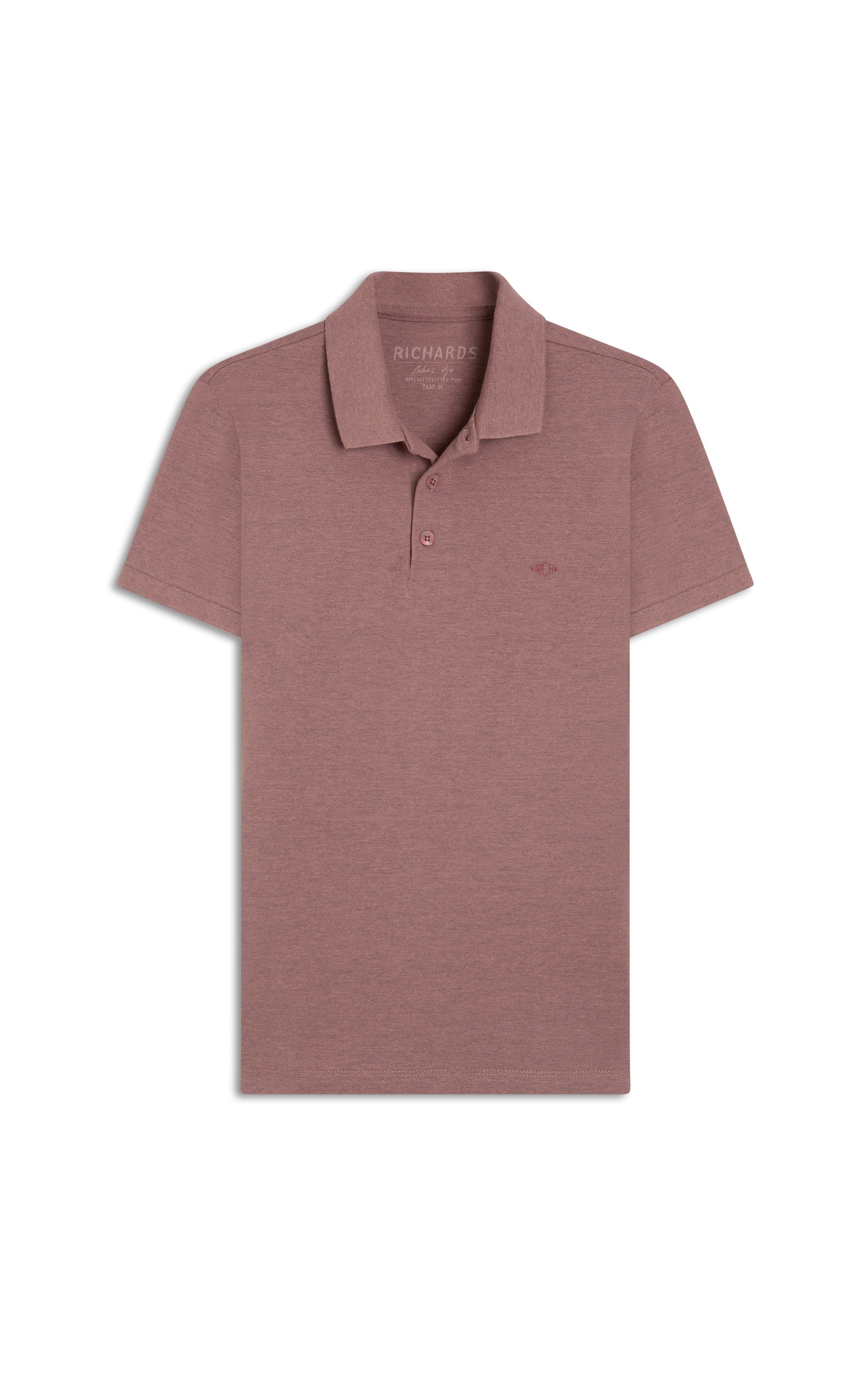 Polo Piquet Mescla Lisa Mc Blush Mescla