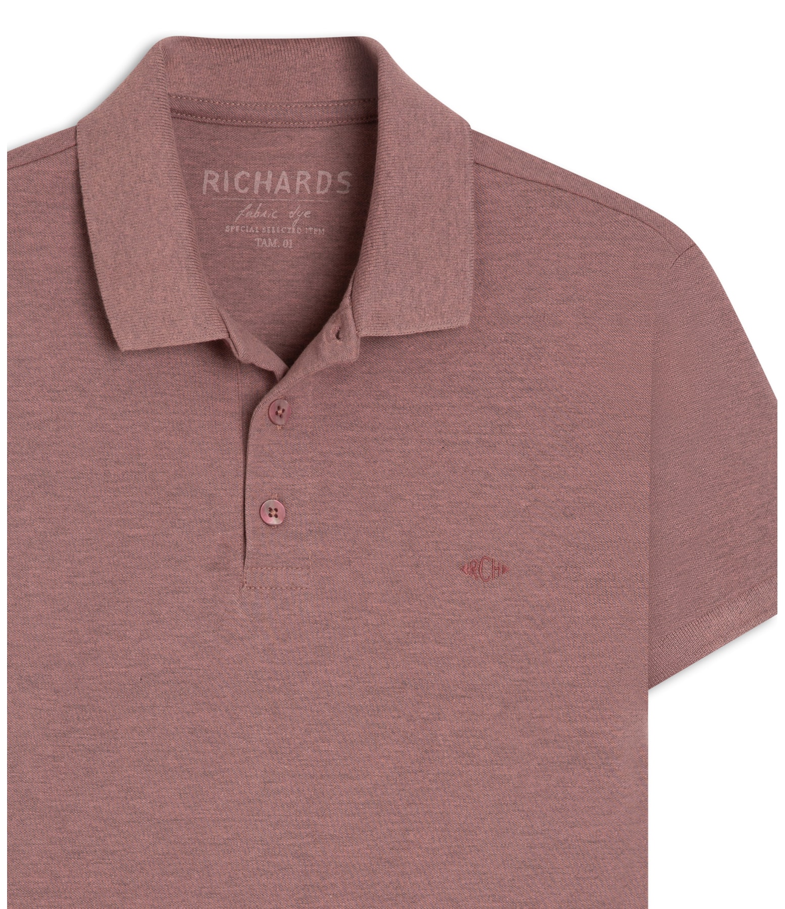 Polo Piquet Mescla Lisa Mc Blush Mescla