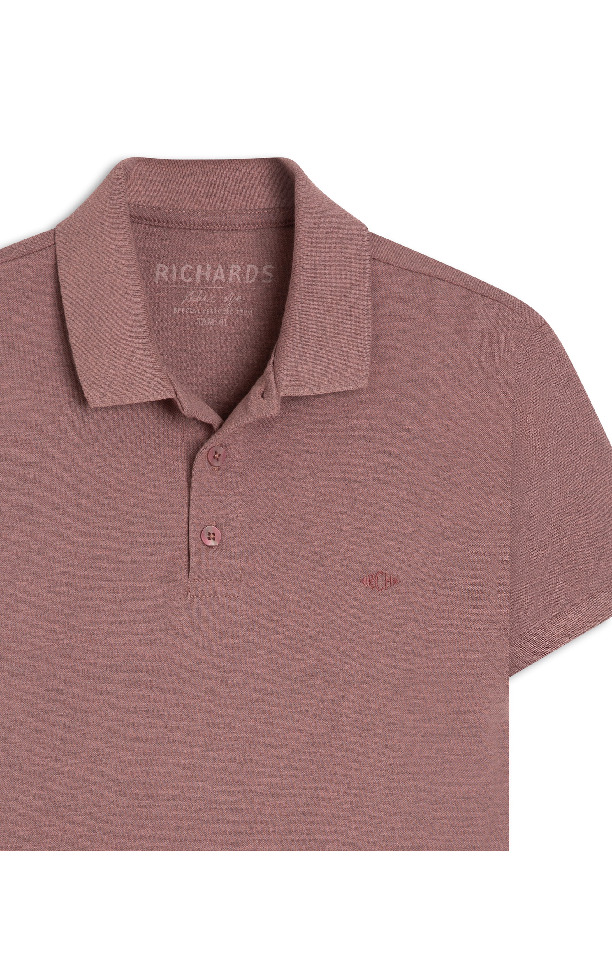 Polo Piquet Mescla Lisa Mc Blush Mescla