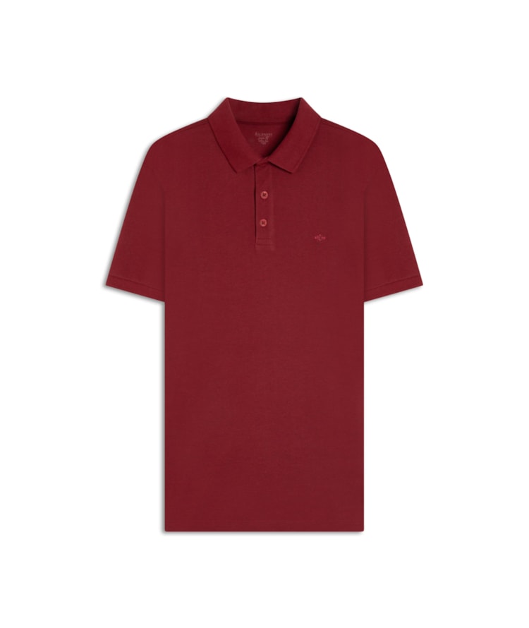 Polo Piquet Mescla Lisa Mc Cereja Mescla