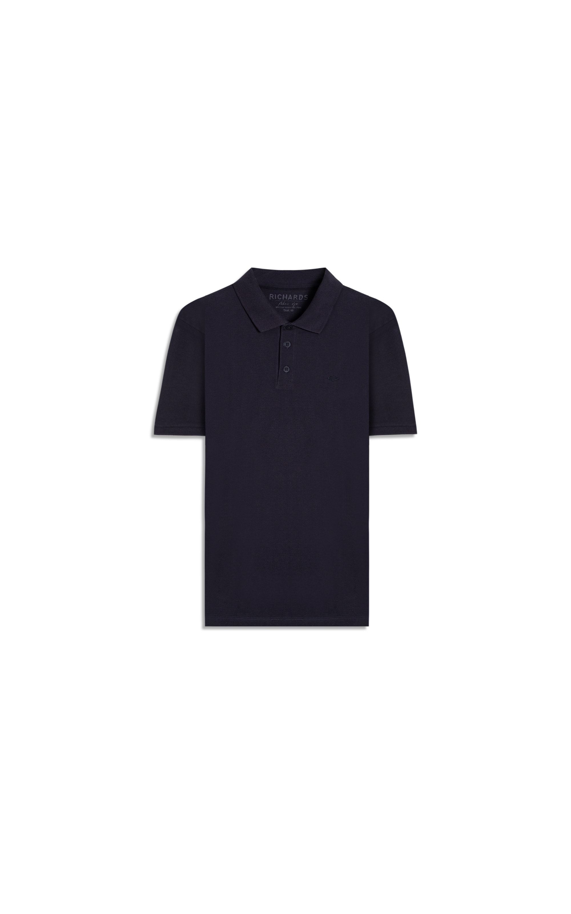 Polo Piquet Mescla Lisa Mc Dark Navy Mescla