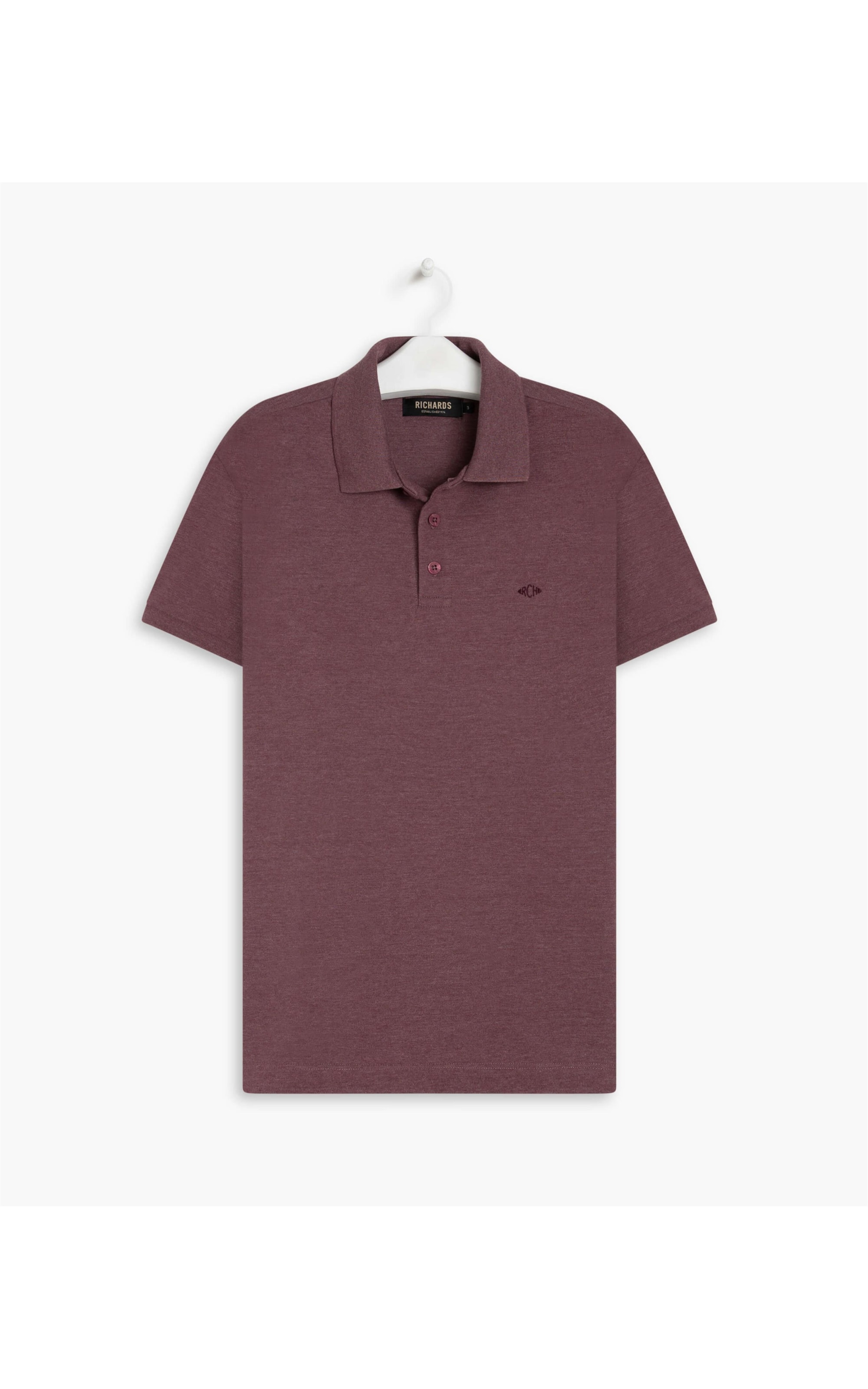 Polo Piquet Mescla Lisa Mc Darw Wine Mescla