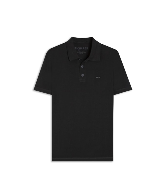 Polo Piquet Mescla Lisa Mc Grafite