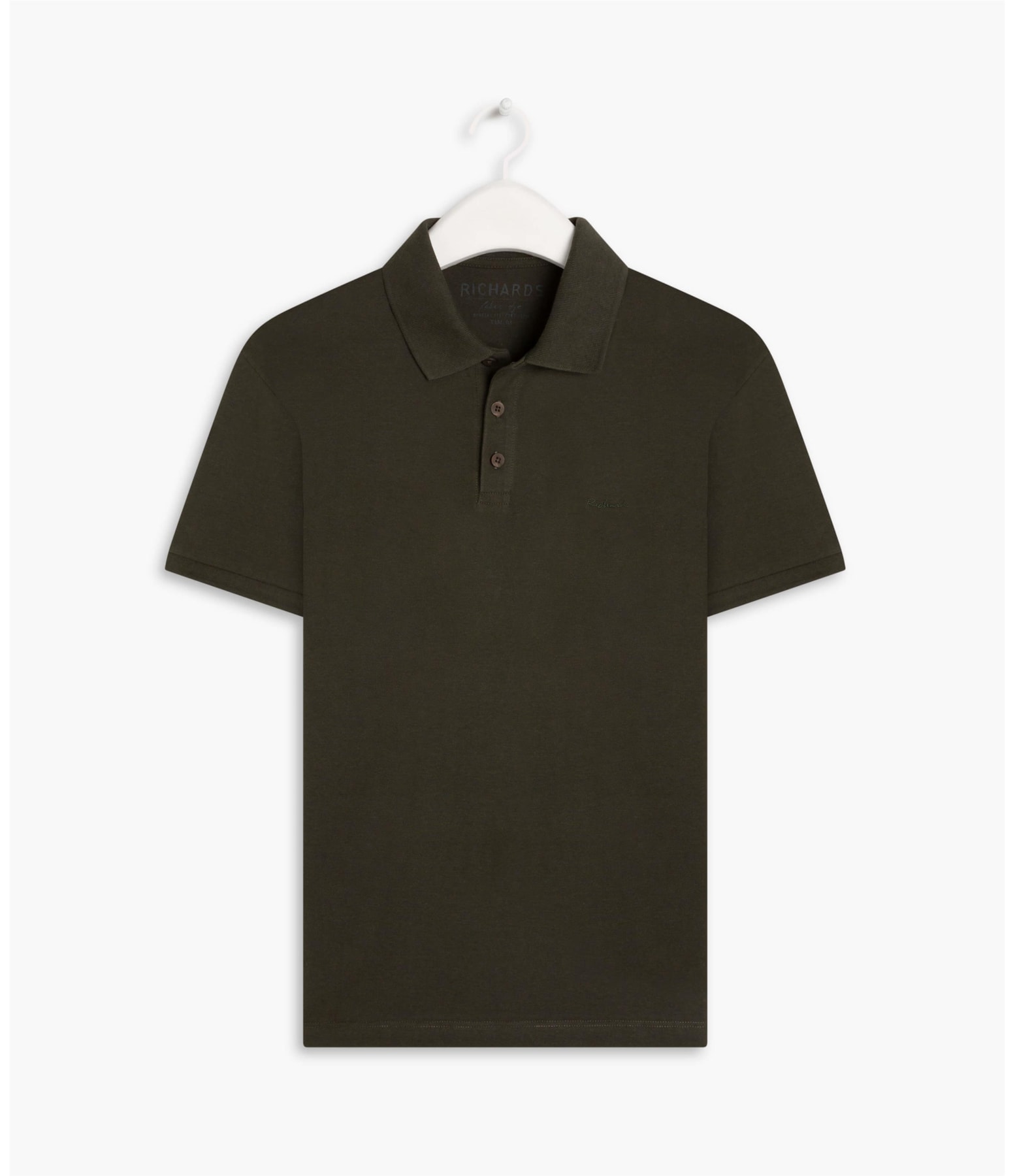Polo Piquet Mescla Lisa Mc Verde Militar Mescla
