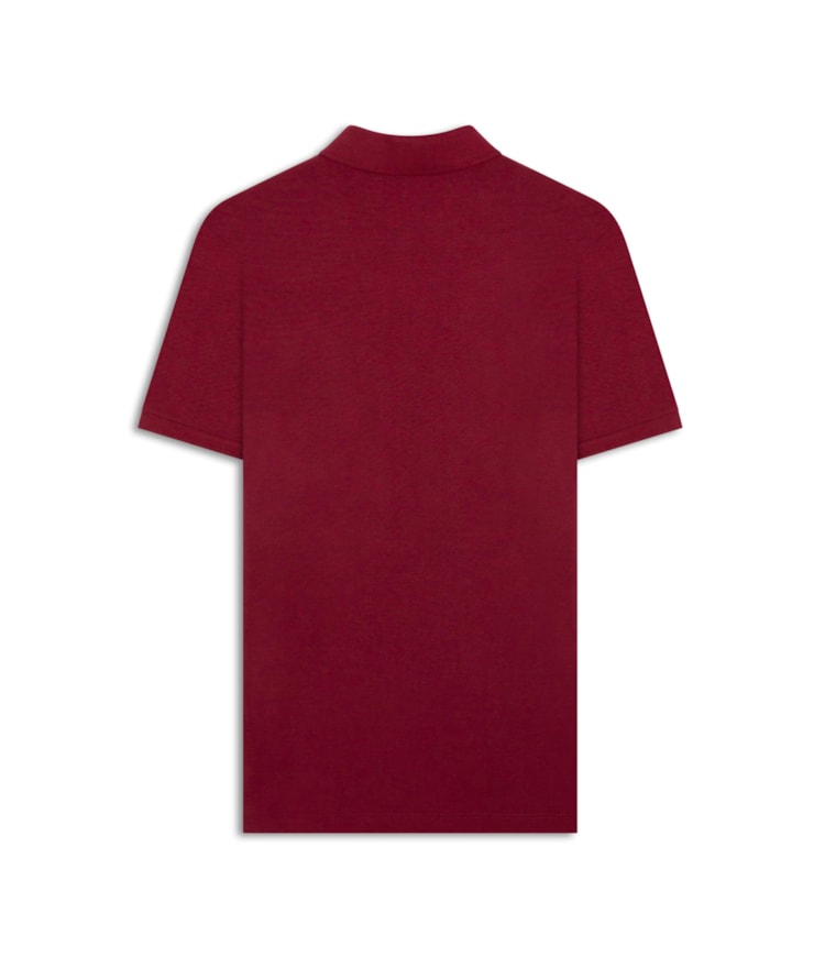 Polo Piquet Mescla Lisa Mc Vermelho Mescla